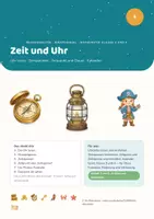 Vorschau - Stundenentwürfe - Rechenwelten · Pirateninsel — Einheit 3: Zeit und Uhr (Mathe Klasse 3 und 4) - Seite 1