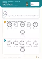 Vorschau - Stundenentwürfe - Rechenwelten · Pirateninsel — Einheit 3: Zeit und Uhr (Mathe Klasse 3 und 4) - Seite 3