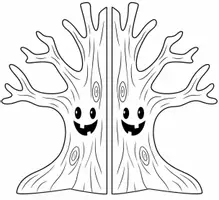 Vorschau - Mal- und Bastelvorlagen - Halloween Zauberbaum - Kreativprojekt - Seite 3