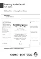Vorschau - Arbeitsblätter - Einführung Säure-Base-Reaktionen nach Brönsted - Ermittlungsakte - Deckblatt
