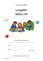 Vorschau - Arbeitsblätter - Lesepaten helfen mit: Deutsch Lesen, Schreiben, Leseheft, Schreibheft und Arbeitsblätter mit Lösungen - Seite 1