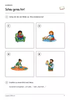 Vorschau - Arbeitsblätter - Lesepaten helfen mit: Deutsch Lesen, Schreiben, Leseheft, Schreibheft und Arbeitsblätter mit Lösungen - Seite 2