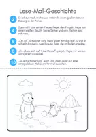 Vorschau - Arbeitsblätter - Lese-Mal-Geschichte Lars der Eisbär - Seite 1