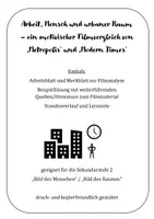 Vorschau - Stundenentwürfe - Arbeit, Mensch & Stadt: Filmvergleich Modern Times / Metropolis - Deckblatt