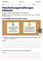 Vorschau - Arbeitsblätter - Verschwörungserzählungen Arbeitsheft Klasse 5–6 - Deckblatt