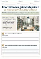 Vorschau - Arbeitsblätter - Informationsprüfung Arbeitsheft Klasse 5–6 - Deckblatt