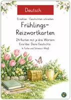 Vorschau - Fördermaterial/Inklusion - Reizwortgeschichten Frühling mit drei Reizwörtern - Deckblatt