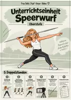 Vorschau - Stundenentwürfe - Speerwurf Oberstufe – Unterrichtseinheit mit 4 Doppelstunden, Arbeitsblättern, Videoanalyse & Kompetenzraster - Deckblatt