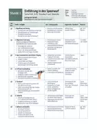 Vorschau - Stundenentwürfe - Speerwurf Oberstufe – Unterrichtseinheit mit 4 Doppelstunden, Arbeitsblättern, Videoanalyse & Kompetenzraster - Seite 1