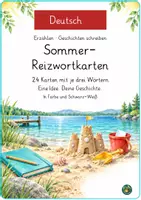 Vorschau - Fördermaterial/Inklusion - Reizwortgeschichten Sommer mit drei Reizwörtern - Deckblatt