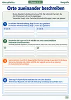 Vorschau - Arbeitsblätter - Basisscreening Geografie Arbeitsheft Klasse 5 bis 6 Schulstart Karten Räume Maßstab und Orientierung - Seite 2