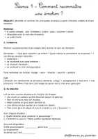 Aperçu - Préparation de séquence / Séquence complète - EMC CE1-CE2 : Reconnaitre les émotions et comprendre celle des autres. - Page 1