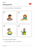 Vorschau - Arbeitsblätter - Unsere Schulmensa: Deutsch Lesen, Schreiben, Leseheft, Schreibheft und Arbeitsblätter mit Lösungen - Seite 2
