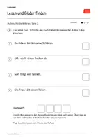 Vorschau - Arbeitsblätter - Unsere Schulmensa: Deutsch Lesen, Schreiben, Leseheft, Schreibheft und Arbeitsblätter mit Lösungen - Seite 3