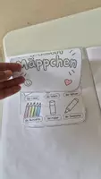 Vorschau - Arbeitsblätter - Mein Mäppchen – Ausschneiden, Falten & Wortschatz üben - Seite 1