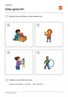 Vorschau - Arbeitsblätter - Die Ausleihe der Pausenspiele: Deutsch Lesen, Schreiben, Leseheft, Schreibheft und Arbeitsblätter mit Lösungen - Seite 2