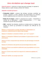 Aperçu - Préparation de séquence / Séquence complète - Une récréation qui change tout - Page de couverture