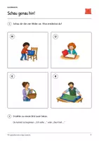 Vorschau - Arbeitsblätter - Wir gestalten eine ruhige Leseecke: Deutsch Lesen, Schreiben, Leseheft, Schreibheft und Arbeitsblätter mit Lösungen - Seite 2