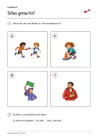 Vorschau - Arbeitsblätter - Gemeinsam über die Ziellinie: Deutsch Lesen, Schreiben, Leseheft, Schreibheft und Arbeitsblätter mit Lösungen - Seite 2