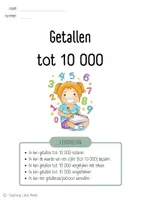Voorbeeld - Wiskunde - getallen tot 10 000 - Pagina 1