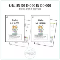 Voorbeeld - Wiskunde - getallen tot 10 000 - Voorblad