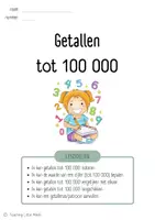 Voorbeeld - Wiskunde - getallen tot 100 000 - Pagina 1