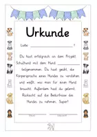 Vorschau - Arbeitsblätter - Der Schulhund/Der Hund (einschließlich Lapbook-Vorlagen) - Seite 1