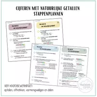 Voorbeeld - Stappenplan - cijferen met natuurlijke getallen - Voorblad