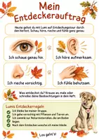 Vorschau - Mal- und Bastelvorlagen - Lumis kleines Herbstentdeckerheft - suchen, beobachten und entdecken - Seite 3