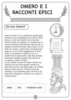 anteprima - Schede informative - Omero, l'illiade,l'odissea e il cavallo di troia. - Pagina 1