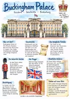Vorschau - Arbeitsblätter - Lernplakat + Arbeitsblätter zum Thema "Buckingham Palace" + Lösung & MP3 + Mindmap + Infografik - Deckblatt
