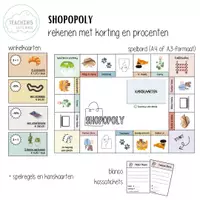 Voorbeeld - Shopopoly - rekenen met korting - Voorblad