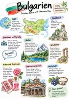 Vorschau - Arbeitsblätter - Lernplakat + Arbeitsblätter zum Thema "Bulgarien" + Lösung & MP3 + Infografik - Deckblatt