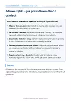 zapowiedź - Zdrowe ząbki – jak prawidłowo dbać o uśmiech - obwoluta