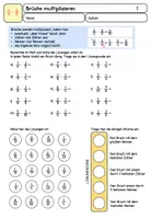 Vorschau - Arbeitsblätter - Multiplikation von Brüchen Arbeitsblatt mit Lösungen - Seite 2