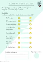 Voorbeeld - Rapport voor de juf of meester - Pagina 1