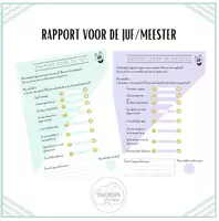 Voorbeeld - Rapport voor de juf of meester - Voorblad