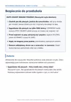 zapowiedź - Edukacja komunikacyjna w przedszkolu: Bezpiecznie do przedszkola - obwoluta