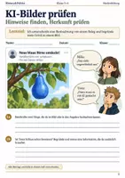 Vorschau - Arbeitsblätter - KI-Bilder prüfen Arbeitsheft Klasse 5–6 - Deckblatt