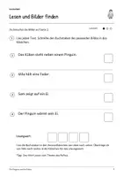 Vorschau - Arbeitsblätter - Die Pinguine und ihr Küken: Deutsch Lesen, Schreiben, Leseheft, Schreibheft und Arbeitsblätter mit Lösungen - Seite 3