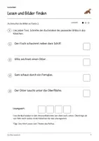 Vorschau - Arbeitsblätter - Ein Otter taucht ab: Deutsch Lesen, Schreiben, Leseheft, Schreibheft und Arbeitsblätter mit Lösungen - Seite 3