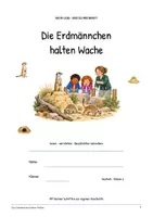 Vorschau - Arbeitsblätter - Die Erdmännchen halten Wache: Deutsch Lesen, Schreiben, Leseheft, Schreibheft und Arbeitsblätter mit Lösungen - Seite 1
