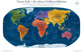 Vorschau - selbst erstellte Cliparts/Grafiken - Weltkarten: Echte Proportionen - Seite 1