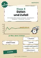 Vorschau - Stundenentwürfe - Wahrscheinlichkeit, Häufigkeiten & Vierfeldertafel - Klasse 8 Komplettpaket - Deckblatt