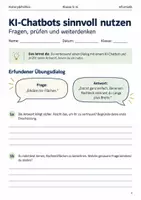 Vorschau - Arbeitsblätter - KI-Chatbots nutzen Arbeitsheft Klasse 5–6 - Deckblatt