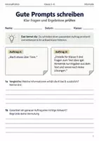Vorschau - Arbeitsblätter - Gute Prompts schreiben Arbeitsheft Klasse 5–6 - Deckblatt