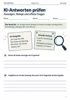 Vorschau - Arbeitsblätter - KI-Antworten prüfen Arbeitsheft Klasse 5–6 - Deckblatt
