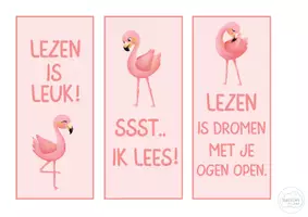 Voorbeeld - Klasthema - flamingo - Pagina 1