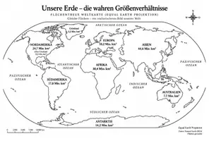 Vorschau - selbst erstellte Cliparts/Grafiken - Weltkarten: Echte Proportionen - Seite 2