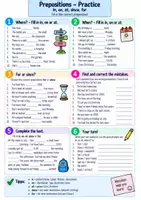 Vorschau - Arbeitsblätter - Prepositions – Präpositionen im Englischen | Merkblatt & Übungsaufgaben - Seite 2
